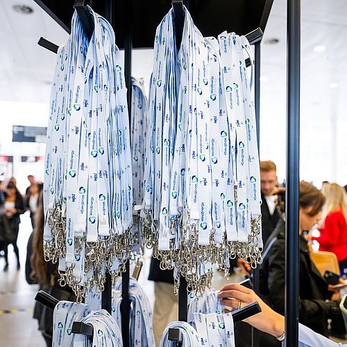 WindEnergy Hamburg 2024 / Central Foyer with lanyards