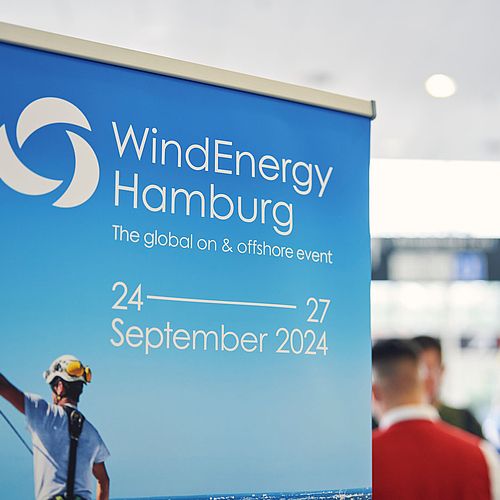 WindEnergy Hamburg 2024 / Central Foyer with roll-up